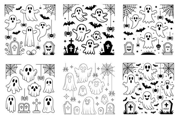 Cute Ghost Halloween Line Art: A Designer's Review