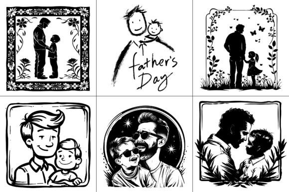Father Daughter Son Line Art: A Designer's Review