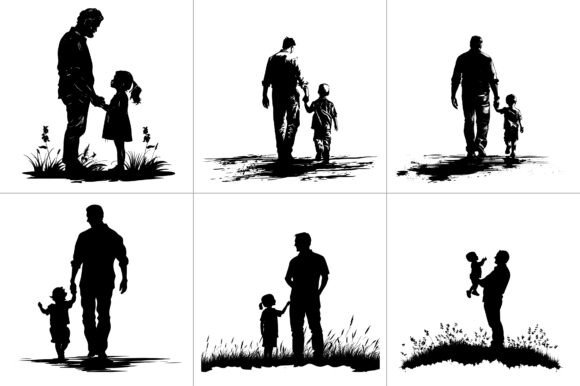 Father Son Daughter Silhouette: A Designer's Review