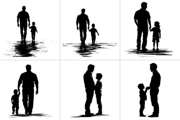 Father Son Silhouette Clipart: A Designer's Review
