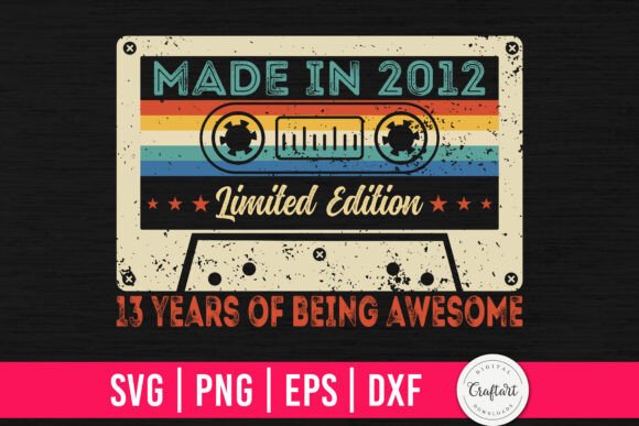 Review: Made in 2012 13th Birthday Gifts Design