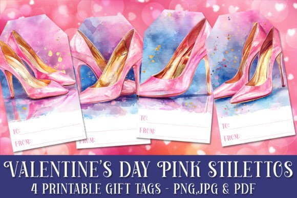 Review: Valentine's Day Pink Stilettos Gift Tags