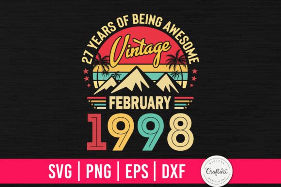 Review: Vintage 1998 February 27th Birthday Design