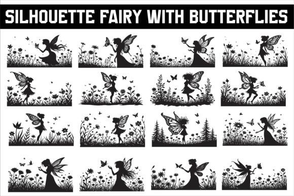 Silhouette of Fairy with Butterflies Review