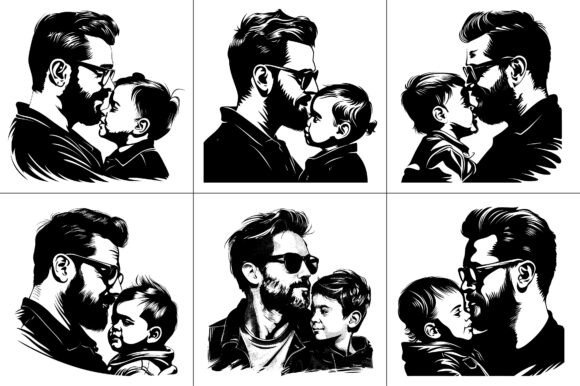 Son Dad Silhouette Clipart: A Designer's Review