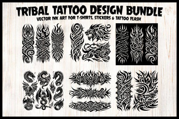 Tribal Tattoo Design Stickers and Bundle Review