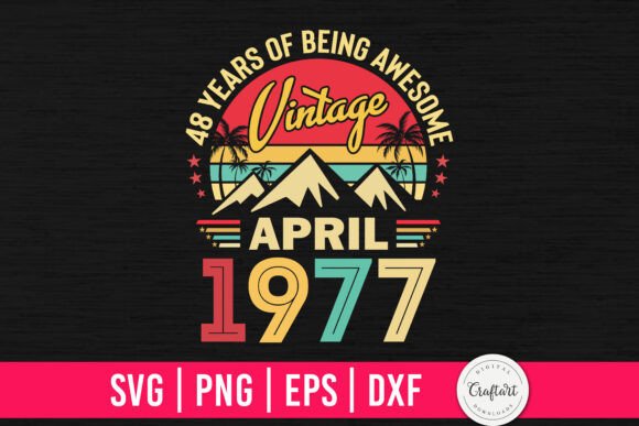 Vintage 1977 April 48th Birthday: A Designer's Review