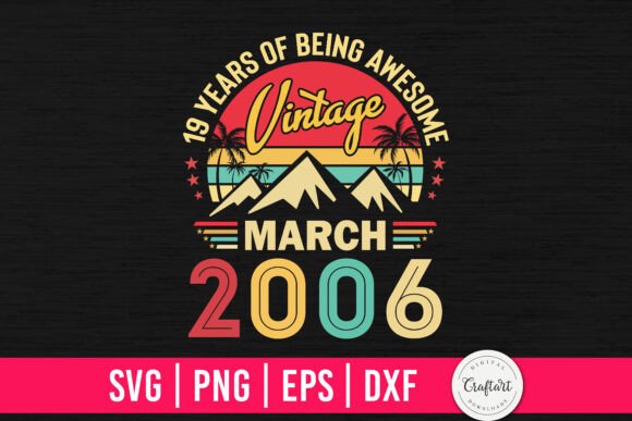 Vintage 2006 March 19th Birthday Design Review